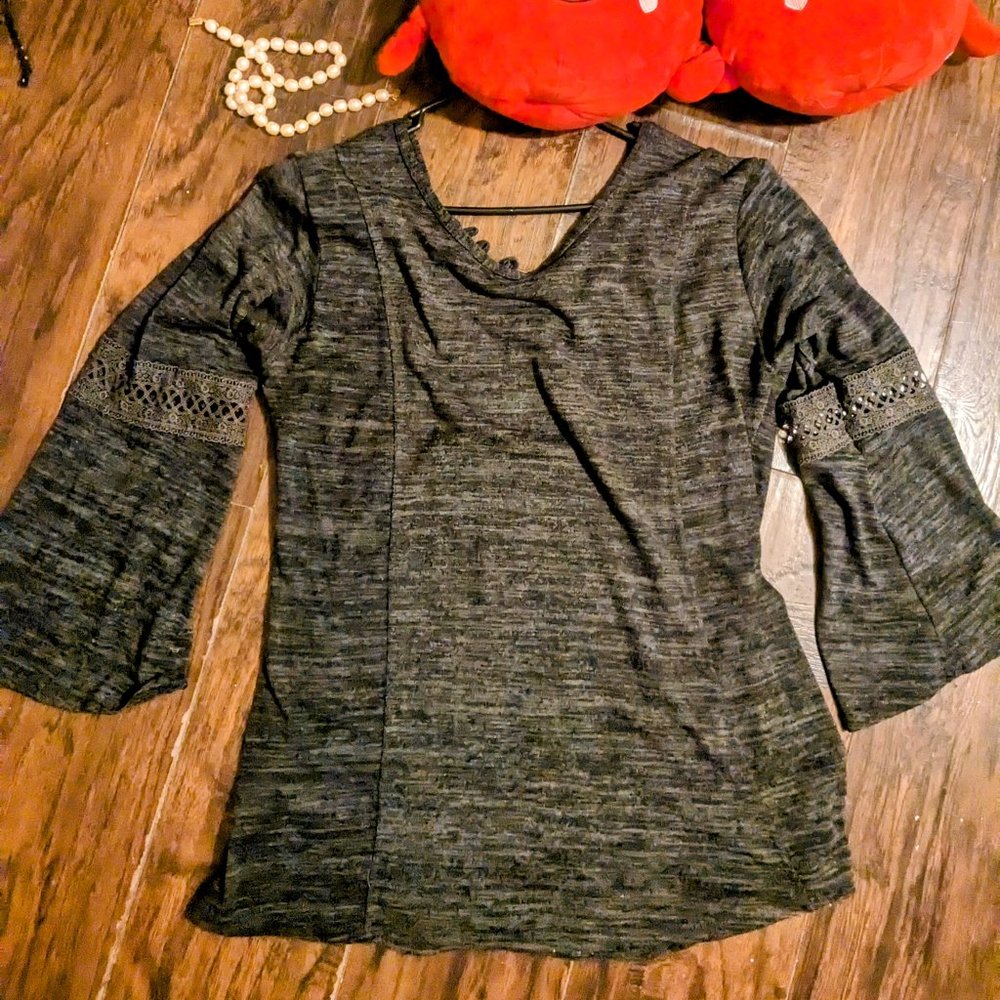 Corset tunic sweater